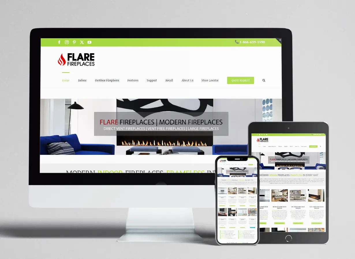 flarefireplaces portfolio image